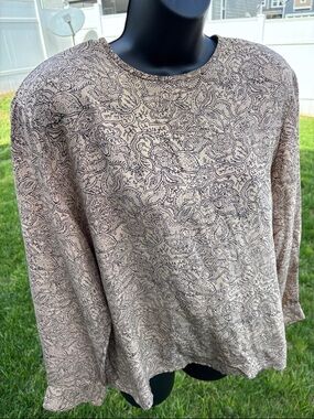 Vintage Christian Dior Silk Paisley-Print Top